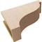 Ekena Millwork 5"W x 15"D x 10"H Classic Garner Rough Cedar Woodgrain TimberThane Corbel, Primed Tan CORUR05X15X10GARRCPR - alternate 5
